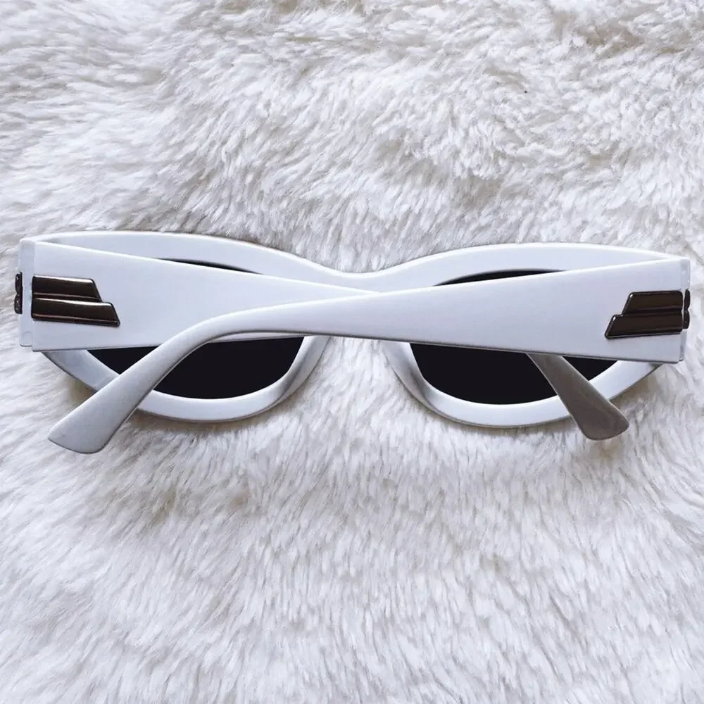 Francis Mirrored Orange with White Rim Sunglasses